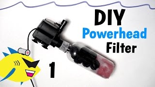 How To Make DIY Powerhead Filter for Aquarium [upl. by Dorrej]