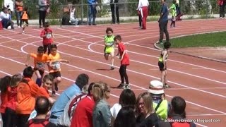 Atletismo Pista Escolar  Relevos 4X50 BM  23042015 [upl. by Ailecara]