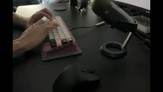 S60V2 Pink PC with GMK Olivia Typing Sound Test [upl. by Dutch]