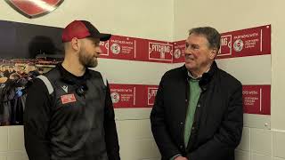 Matlock Town post match interview with the Reds manager Danny Grainger [upl. by Ahsanat663]