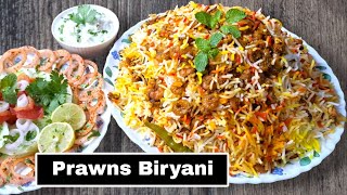 How To Make Prawns Biryani Recipe  Jhinga Biryani By Reebas Cookhouse [upl. by Wehrle]