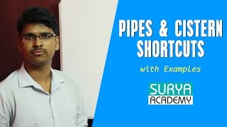 Pipes and Cistern Shortcuts With Examples  Banking IBPS PO  SSC  TNPSC Exam [upl. by Entruoc]