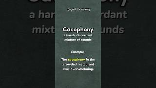 Cacophony  meaning  example  pronounce howtopronounce english shorts PronunciationManual [upl. by Harmonie243]