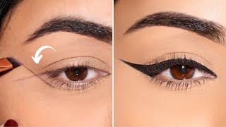 Heres The Easiest Winged EYELINER Hack [upl. by Dygall]