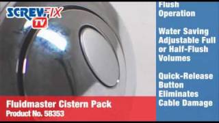 Screwfix Fluidmaster Button Cable Dual Flush amp Bottom Inlet Toilet Fittings [upl. by Irtak]