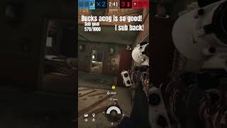 Bucks acog is so goodrainbowsixsiege r6siege gaming [upl. by Aratahc963]