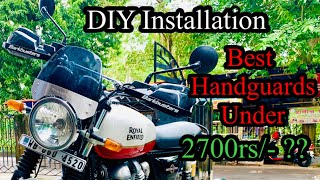 Universal HandguardKnuckleguard For Interceptor 650  DIY Installation  Aluminium bike lever guard [upl. by Stephania]