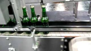 Beer bottle conveyor belt  Bierflaschenförderband [upl. by Yslehc]