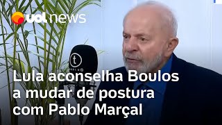 Lula aconselha Boulos a mudar de postura com Pablo Marçal Deixa ele falar o que ele quiser [upl. by Aubigny]