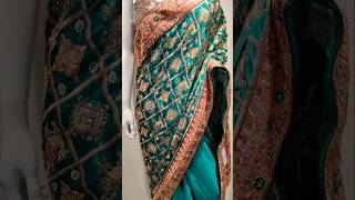 Jaipuria silk with Resham work designer saree youtubeviral youtubeshorts viralshort viralreels [upl. by Alemak589]