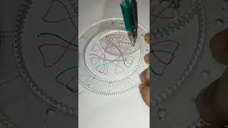 SpiroArt Creating Mesmerizing Patterns 🎨 Spirograph Shorts Viral M 16 art [upl. by Enerahs]