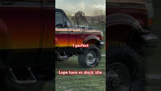 73 lope tune VS stock idle f250 obs jelibuilt diesel powerstroke [upl. by Onyx]