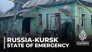 State of emergency declared in Russias Kursk region amid crossborder incursion [upl. by Blackmun]