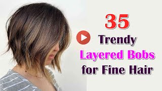 Creating Texture 35 Trendy Layered Bobs for Fine Hair [upl. by Jaala]