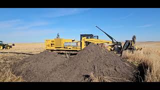 TE Underground installing an 8inch sub main through dirt road 10 25 24 [upl. by Messab70]