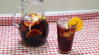 Receta fácil para preparar una Sangria muy refrescante y deliciosa [upl. by Hollister]