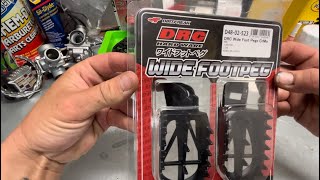 Upgrading foot pegs on a 2019 klx140G [upl. by Rayle]