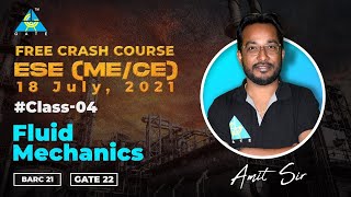 04 Fluid Mechanics  Crash Course By Amit Maurya Sir  MECE  ESE 21BARC 21GATE 22 [upl. by Ihcekn504]