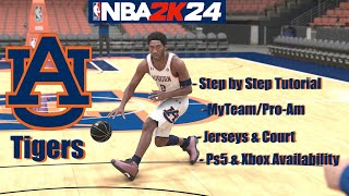 NBA 2k24  Best MyTeamProAm Jerseys  Auburn Tigers [upl. by Bikales]