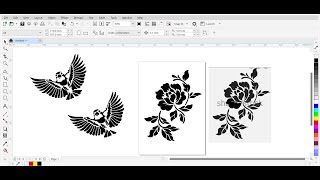 How To Quick Trace Motifs In CorelDraw and Remove Watermark  Quick Trace  Outline Trace  Bitmap [upl. by Yrod]