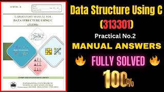 Data Structure Using C  3rd semester 313301  manual answer  k scheme msbte  DSU [upl. by Nailluj]