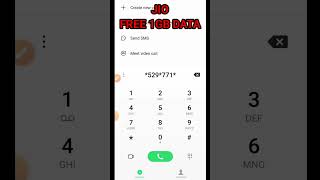 jio free data 2024  jio free net  Jio free 1GB data new code 2024  jio free data shorts [upl. by Thornton]