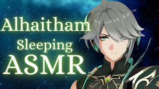 M4A Looks Like Someone Fell Asleep At Your Place Again Genshin Impact Alhaitham Sleeping ASMR [upl. by Surtimed228]