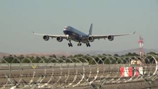 RARE Las Vegas Sands Corp A340541VPBMS arrives at Las Vegas [upl. by Krasnoff285]