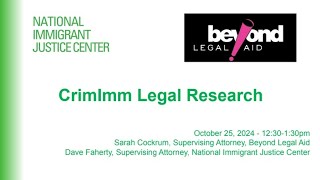 A2J CrimImm Legal Research [upl. by Dudley504]