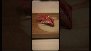 The fattiest cut of bluefin tuna nigiri  otoro [upl. by Tammara]