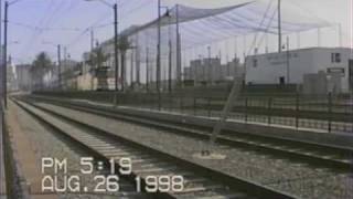 Coaster Train with Amtrak F40PH Aug 1998 [upl. by Anirbaz]