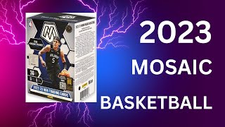 Opening A box of 202223 Mosaic basketball find 4 mosaic prizm cards inside [upl. by Daitzman]