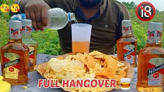 ALCOHOL MUKBANG ❤️ McDowells No1 🥃 CHAAR BOTAL 😥 WITH 05 TYPES CHIPS [upl. by Simon208]