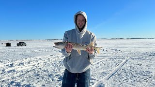 Chestermere lake ice fishing [upl. by Navar170]