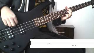 Adamlar  Kapısı Kapalı Bass Cover amp Tab [upl. by Ahsinod]