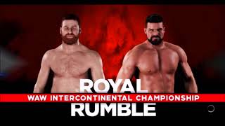 WAW Royal Rumble Official Match Card [upl. by Aicenat]