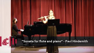 Sonata for flute and piano  Paul Hindemith  Stasia Kulsa flute [upl. by Miyasawa]