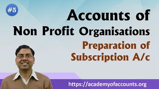 Preparation of Subscription Account  Accounts of Non Profit Organisations NPO [upl. by Riaj]