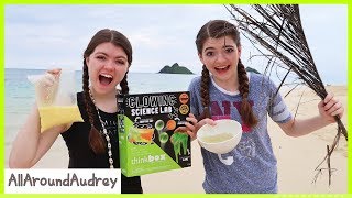 Making Slime On The Beach  AllAroundAudrey [upl. by Lindberg]