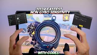 4K Fastest iPad Non Gyro Sensitivity 2024🔥 Zero Recoil Sensitivity Code ✅  PUBG Mobile [upl. by Nekcarb]