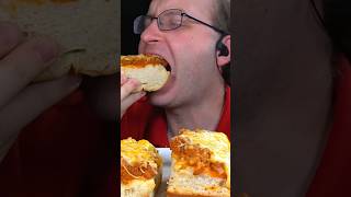 ASMR SLOPPY JOE GARLIC BREAD MUKBANG shorts [upl. by Elesig]