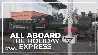 Oregon Rail Heritage Museum kicks off annual Holiday Express train rides [upl. by Norraa]