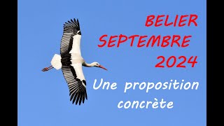 BELIER SEPTEMBRE 2024♈UNE PROPOSITION CONCRETE [upl. by Chicoine76]