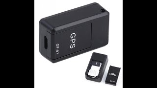 GF07 GSM GPRS Mini Magnetic Car GPS Antilost Real Time Recording Tracking Device [upl. by Ezar172]