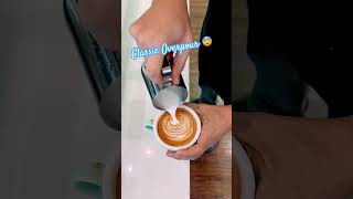 Latte Art Overpour [upl. by Port701]