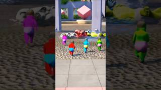 বাচ্চাগুলো তাদের বাবাকে সুস্থ করল 😱cartoonshorts gta5shorts [upl. by Anny979]