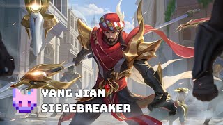 Honor of Kings Siegebreaker Yang Jian Skin  Rare Limited [upl. by Tristas67]