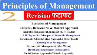 2 Principle of Management 14 principles of Management Hawthorne Experiment Fayols weber elton [upl. by Nevil]