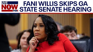 Fani Willis skips GA state Senate hearing defying subpoena  LiveNOW from FOX [upl. by Itsuj174]