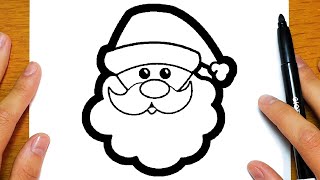 COME DISEGNARE BABBO NATALE PER NATALE  Disegni facili ed educativi [upl. by Nyvek]